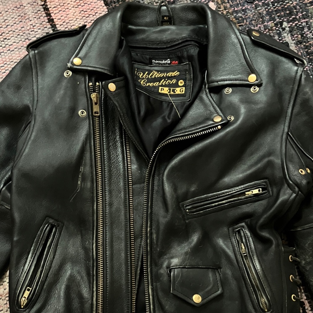 Classic Black Leather Biker Jacket